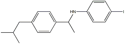 4-iodo-N-{1-[4-(2-methylpropyl)phenyl]ethyl}aniline 结构式