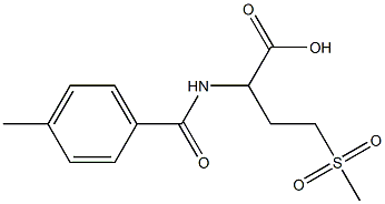 4-methanesulfonyl-2-[(4-methylphenyl)formamido]butanoic acid,,结构式