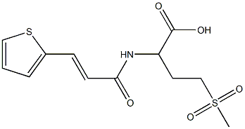 4-methanesulfonyl-2-[3-(thiophen-2-yl)prop-2-enamido]butanoic acid Structure