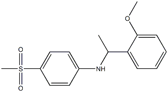 4-methanesulfonyl-N-[1-(2-methoxyphenyl)ethyl]aniline|