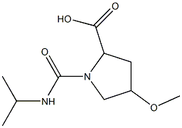 4-methoxy-1-(propan-2-ylcarbamoyl)pyrrolidine-2-carboxylic acid