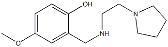 4-methoxy-2-({[2-(pyrrolidin-1-yl)ethyl]amino}methyl)phenol Structure