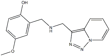 4-methoxy-2-[({[1,2,4]triazolo[3,4-a]pyridin-3-ylmethyl}amino)methyl]phenol Structure