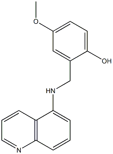4-methoxy-2-[(quinolin-5-ylamino)methyl]phenol