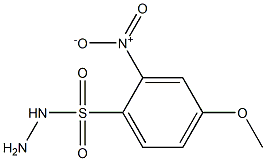 4-methoxy-2-nitrobenzene-1-sulfonohydrazide 结构式