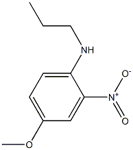 4-methoxy-2-nitro-N-propylaniline Struktur