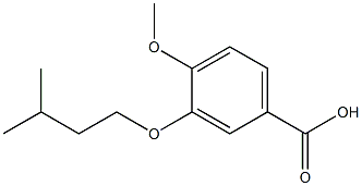 4-methoxy-3-(3-methylbutoxy)benzoic acid Struktur