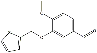 4-methoxy-3-(thien-2-ylmethoxy)benzaldehyde Struktur