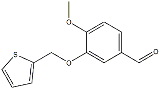 4-methoxy-3-(thien-2-ylmethoxy)benzaldehyde 结构式