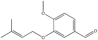 4-methoxy-3-[(3-methylbut-2-enyl)oxy]benzaldehyde Structure