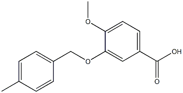 4-methoxy-3-[(4-methylphenyl)methoxy]benzoic acid Structure