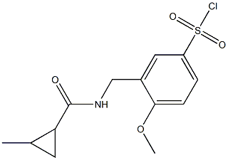 4-methoxy-3-{[(2-methylcyclopropyl)formamido]methyl}benzene-1-sulfonyl chloride