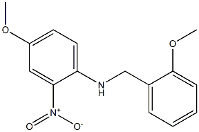 4-methoxy-N-[(2-methoxyphenyl)methyl]-2-nitroaniline Struktur