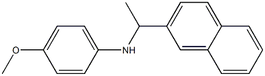 N-[1-(2-ナフチル)エチル]-4-メトキシアニリン 化学構造式