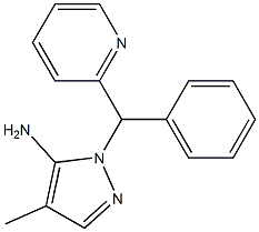 4-methyl-1-[phenyl(pyridin-2-yl)methyl]-1H-pyrazol-5-amine