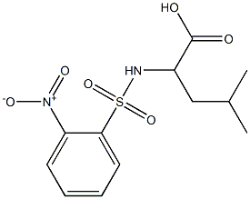  4-methyl-2-[(2-nitrobenzene)sulfonamido]pentanoic acid