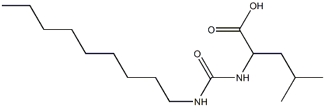 4-methyl-2-[(nonylcarbamoyl)amino]pentanoic acid 结构式