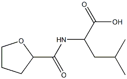 4-methyl-2-[(tetrahydrofuran-2-ylcarbonyl)amino]pentanoic acid Structure