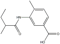 4-methyl-3-[(2-methylbutanoyl)amino]benzoic acid Structure