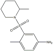 4-methyl-3-[(2-methylpiperidine-1-)sulfonyl]aniline Structure