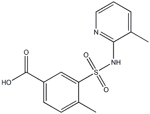 4-methyl-3-[(3-methylpyridin-2-yl)sulfamoyl]benzoic acid