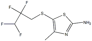 4-methyl-5-[(2,2,3,3-tetrafluoropropyl)sulfanyl]-1,3-thiazol-2-amine Structure