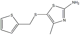 4-methyl-5-[(thien-2-ylmethyl)thio]-1,3-thiazol-2-amine