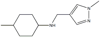 4-methyl-N-[(1-methyl-1H-pyrazol-4-yl)methyl]cyclohexan-1-amine Struktur