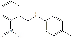 4-methyl-N-[(2-nitrophenyl)methyl]aniline,,结构式