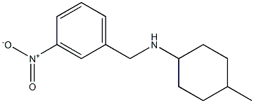 4-methyl-N-[(3-nitrophenyl)methyl]cyclohexan-1-amine 化学構造式