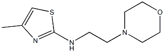 4-methyl-N-[2-(morpholin-4-yl)ethyl]-1,3-thiazol-2-amine Structure