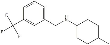 4-methyl-N-{[3-(trifluoromethyl)phenyl]methyl}cyclohexan-1-amine Structure