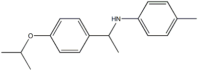 4-methyl-N-{1-[4-(propan-2-yloxy)phenyl]ethyl}aniline Structure