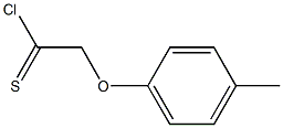 4-methylphenoxymethanecarbothioyl chloride,,结构式