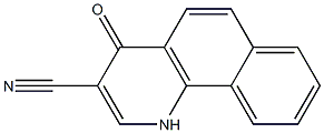 4-oxo-1,4-dihydrobenzo[h]quinoline-3-carbonitrile 结构式