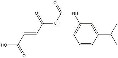 4-oxo-4-({[3-(propan-2-yl)phenyl]carbamoyl}amino)but-2-enoic acid Structure