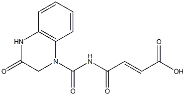 4-oxo-4-[(3-oxo-1,2,3,4-tetrahydroquinoxalin-1-yl)carbonylamino]but-2-enoic acid