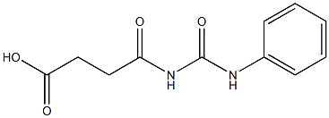 4-oxo-4-[(phenylcarbamoyl)amino]butanoic acid 化学構造式