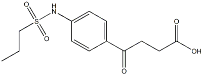 4-oxo-4-[4-(propane-1-sulfonamido)phenyl]butanoic acid Structure