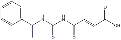 4-oxo-4-{[(1-phenylethyl)carbamoyl]amino}but-2-enoic acid Structure