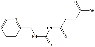 4-oxo-4-{[(pyridin-2-ylmethyl)carbamoyl]amino}butanoic acid Structure