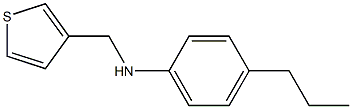 4-propyl-N-(thiophen-3-ylmethyl)aniline Structure