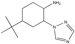 4-tert-butyl-2-(1H-1,2,4-triazol-1-yl)cyclohexanamine Structure