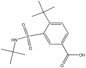 4-tert-butyl-3-[(tert-butylamino)sulfonyl]benzoic acid Structure