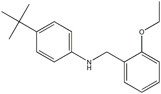 4-tert-butyl-N-[(2-ethoxyphenyl)methyl]aniline,,结构式