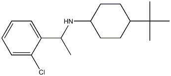 4-tert-butyl-N-[1-(2-chlorophenyl)ethyl]cyclohexan-1-amine Struktur