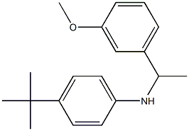 4-tert-butyl-N-[1-(3-methoxyphenyl)ethyl]aniline Struktur