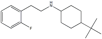 4-tert-butyl-N-[2-(2-fluorophenyl)ethyl]cyclohexan-1-amine Structure