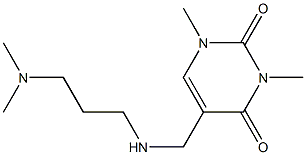 5-({[3-(dimethylamino)propyl]amino}methyl)-1,3-dimethyl-1,2,3,4-tetrahydropyrimidine-2,4-dione|