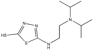 5-({2-[bis(propan-2-yl)amino]ethyl}amino)-1,3,4-thiadiazole-2-thiol Structure